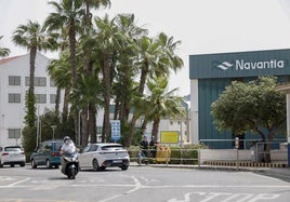 Entrada a las instalaciones de Navantia en Cartagena.