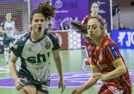 Mariángeles Villa, en el partido de Copa frente al Poio.