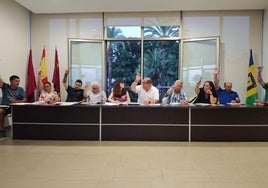 Los vocales de la Junta Municipal de La Palma, durante la última sesión plenaria celebrada esta semana.