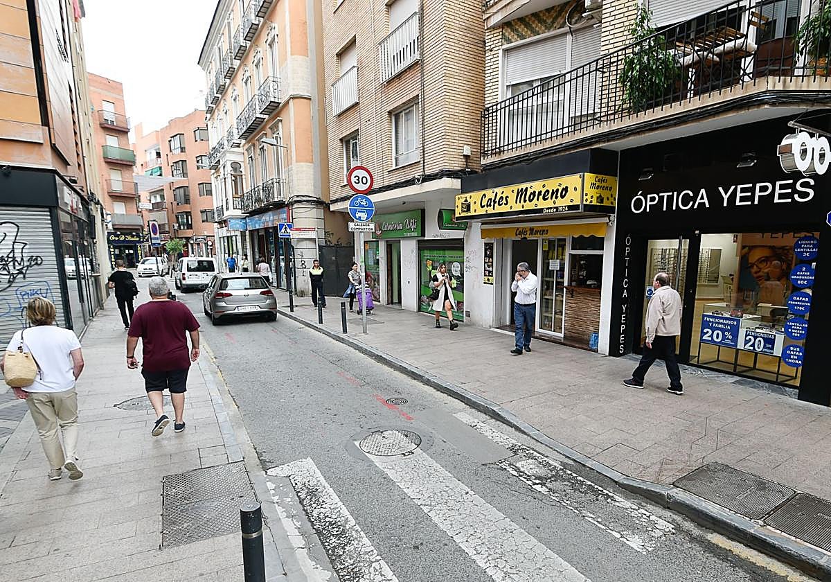 Imagen de comercios en Murcia en una imagen de archivo.