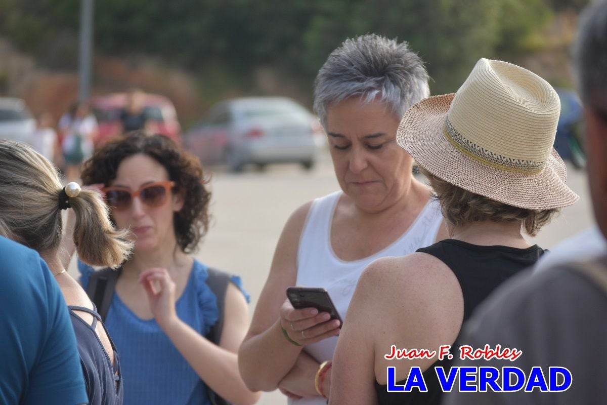 Imágenes de la marcha convocada por Plaza Nueva por la conexión ferroviaria con Albacete