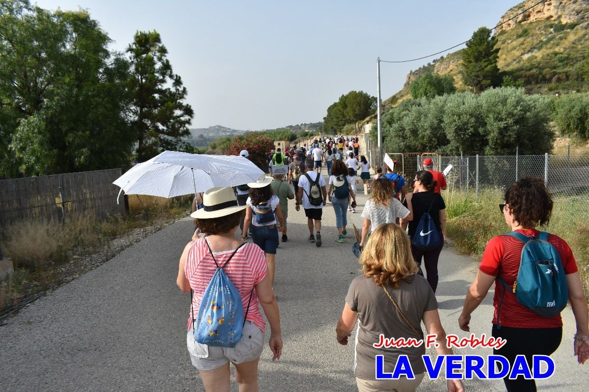 Imágenes de la marcha convocada por Plaza Nueva por la conexión ferroviaria con Albacete