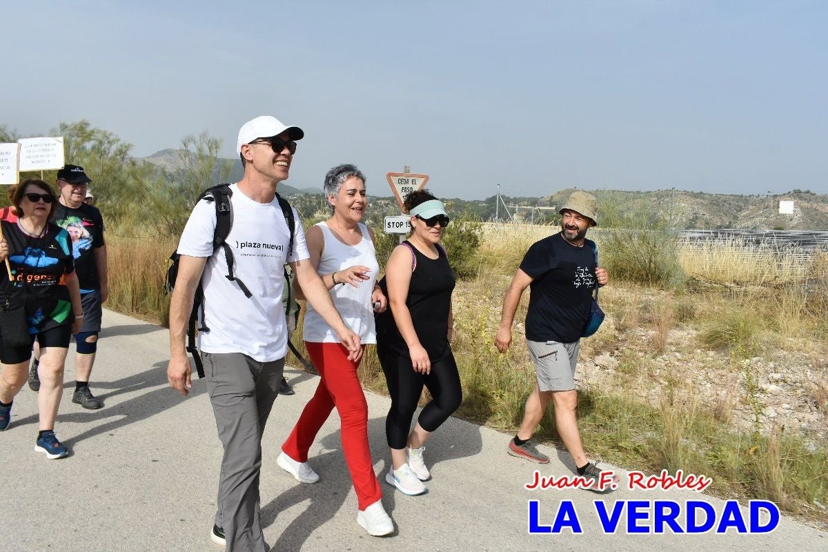 Imágenes de la marcha convocada por Plaza Nueva por la conexión ferroviaria con Albacete