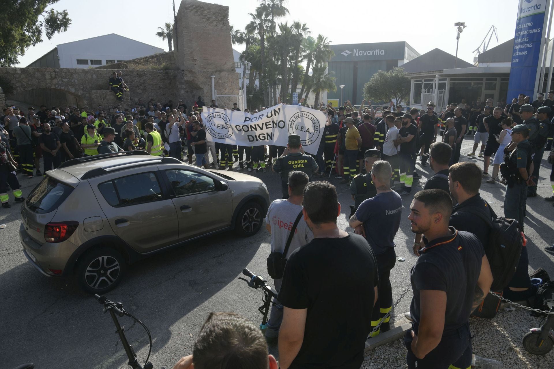 En imágenes, la huelga de los trabajadores de Navantia en Cartagena