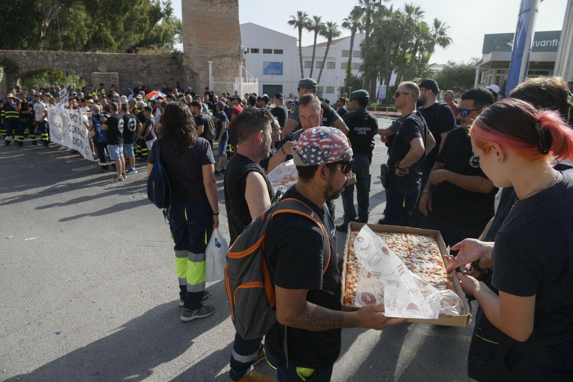 En imágenes, la huelga de los trabajadores de Navantia en Cartagena