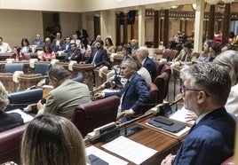 El Pleno de la Asamblea Regional, este martes.