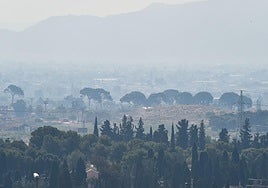Polvo sahariano en la Región de Murcia, en una imagen de archivo.