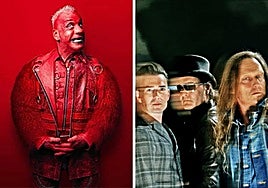 Till Lindemann y componentes de D-A-D.