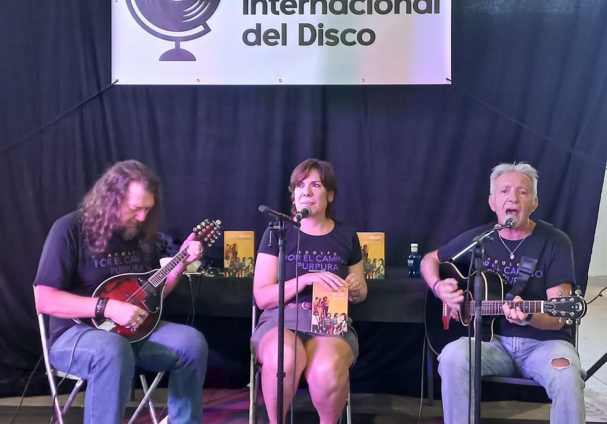 Biografía musical. Luis Martín, Concha Moya y Adolfo Rodríguez, en la Feria Internacional del Disco.