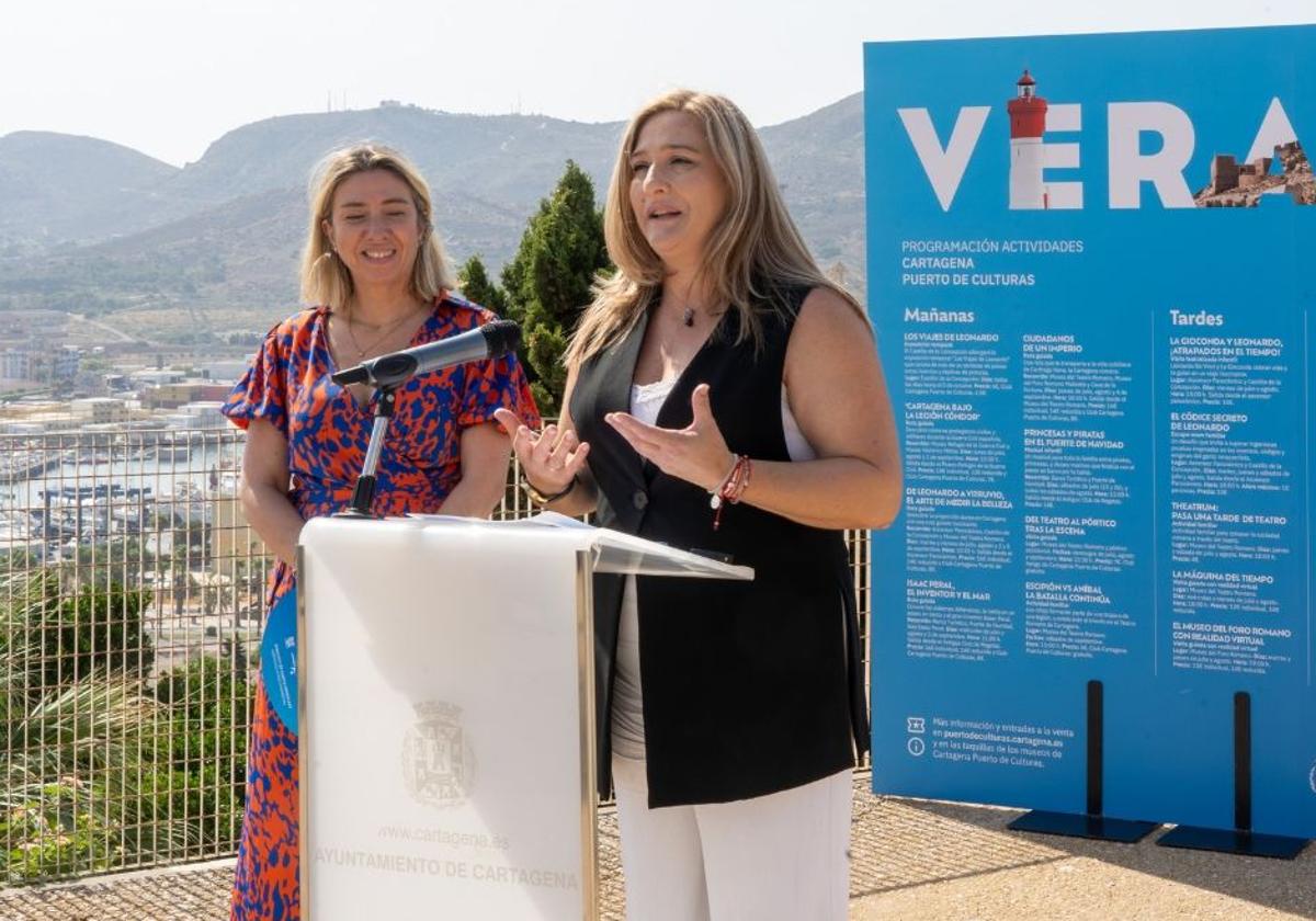La concejal de Turismo de Cartagena, Beatriz Sánchez, en la presentación de Cartagena Puerto de Culturas.