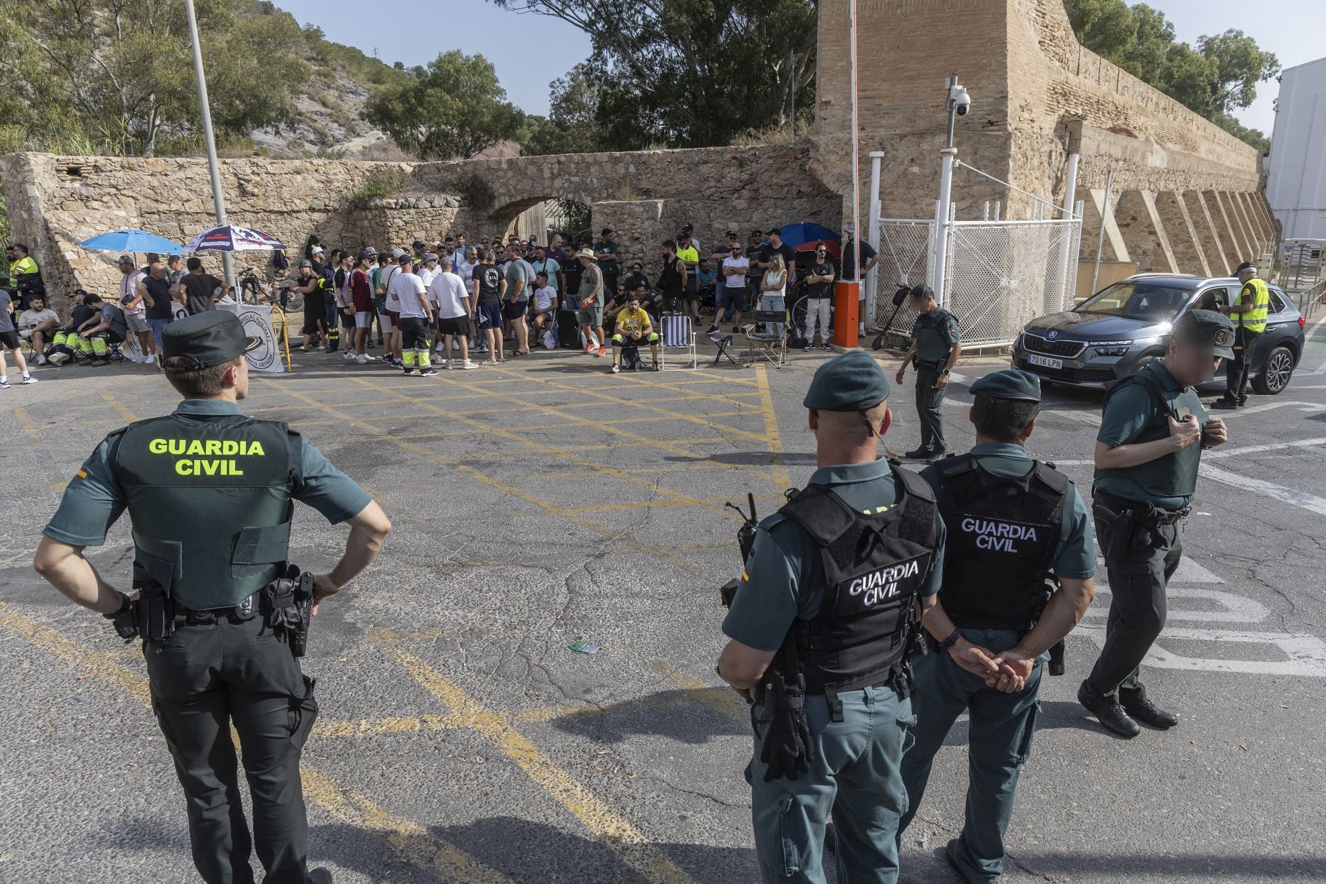 La protesta de los trabajadores de Navantia, en imágenes