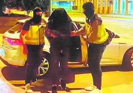 Momento de la detención del presunto yihadista en Blanca, en otoño de 2022.