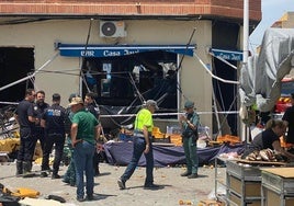 Imagen del bar donde se ha producido la explosión.