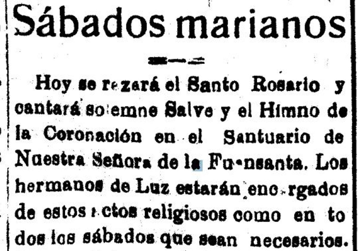 Imagen principal - 1. El calor hizo anticipar el rosario a la Patrona en el año 1927, como contó LA VERDAD. 2. Artículo de LA VERDAD de 1930 denunciando la situación de las obreras murcianas en junio. 3. Anuncio de persianas contra el sol insertado en el diario 'La Paz' en junio de 1895.