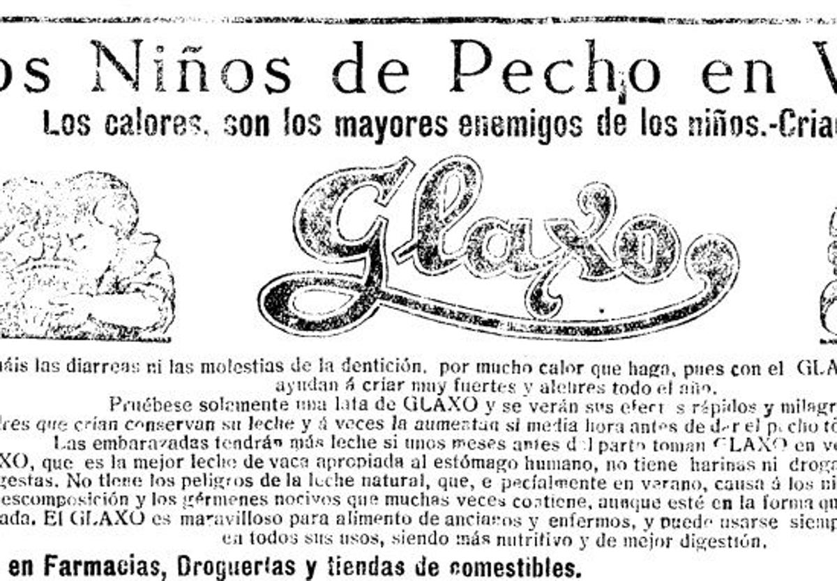 Anuncio de un sustitutivo de la leche publicado en LA VERDAD en junio de 1922.