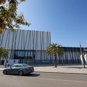 Vista exterior del auditorio y palacio de ferias y congresos de Lorca.