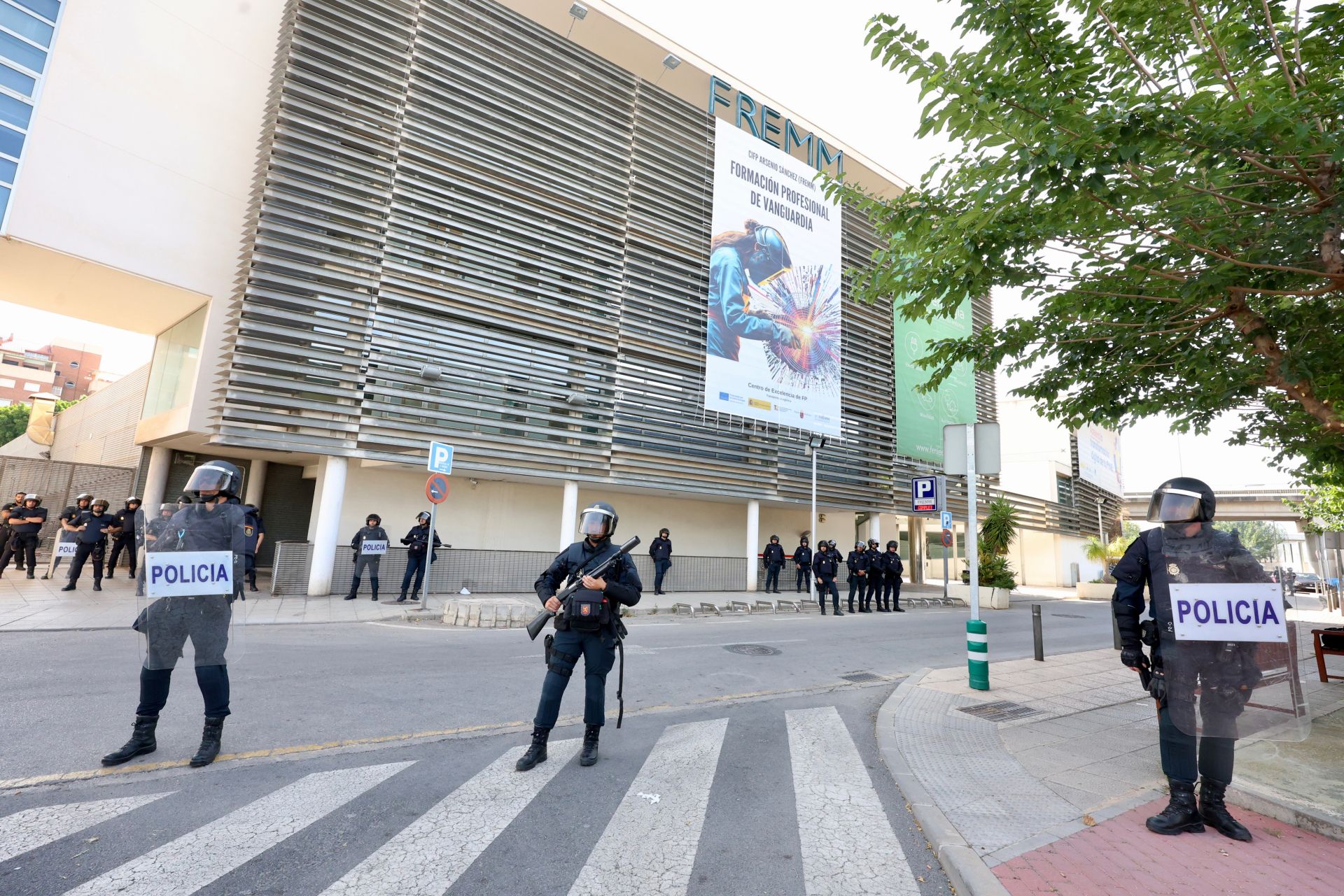 La protesta de los trabajadores de Navantia en la Fremm, en imágenes