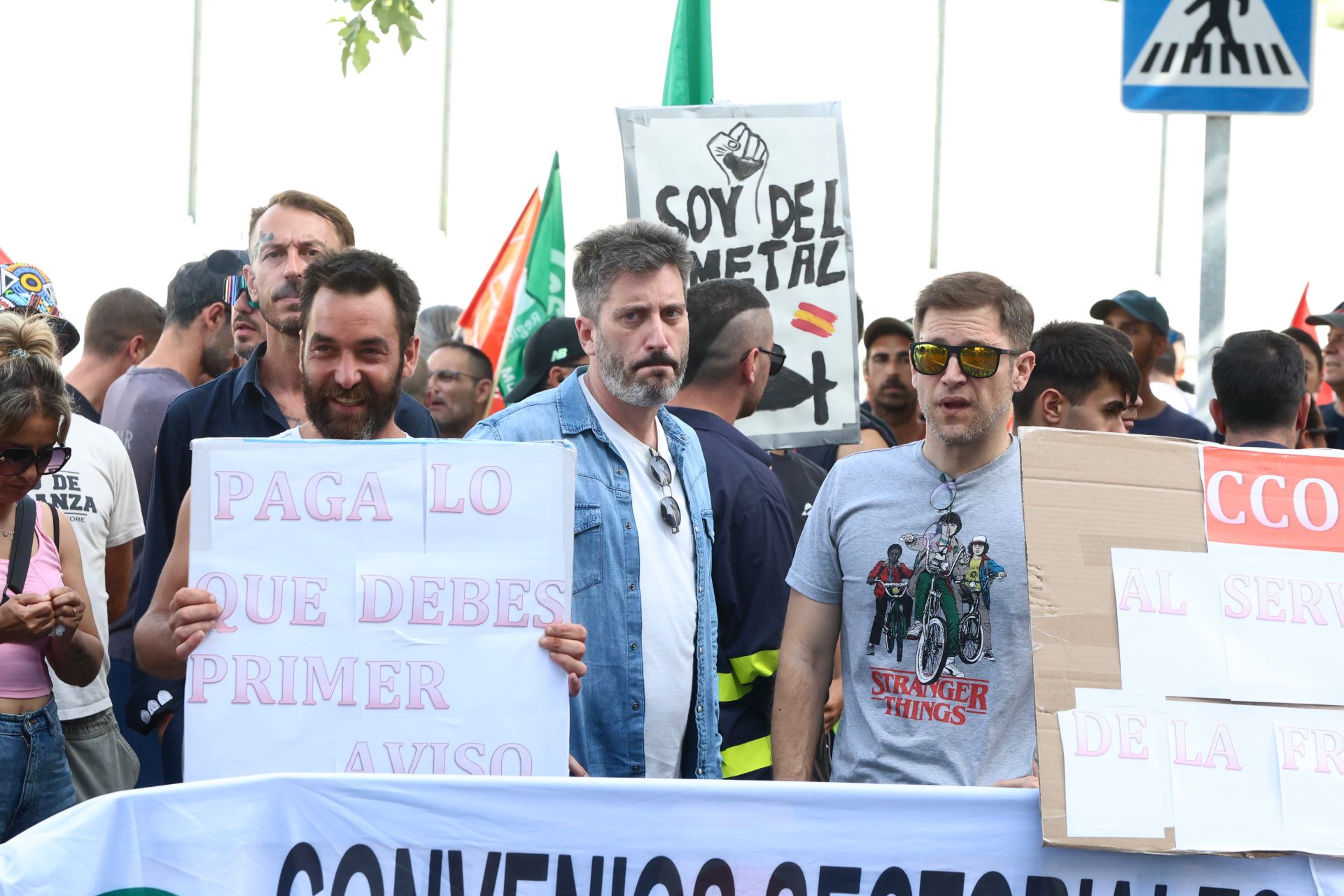 La protesta de los trabajadores de Navantia en la Fremm, en imágenes
