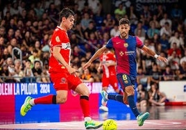 Motta y Adolfo, en el segundo partido de la final.