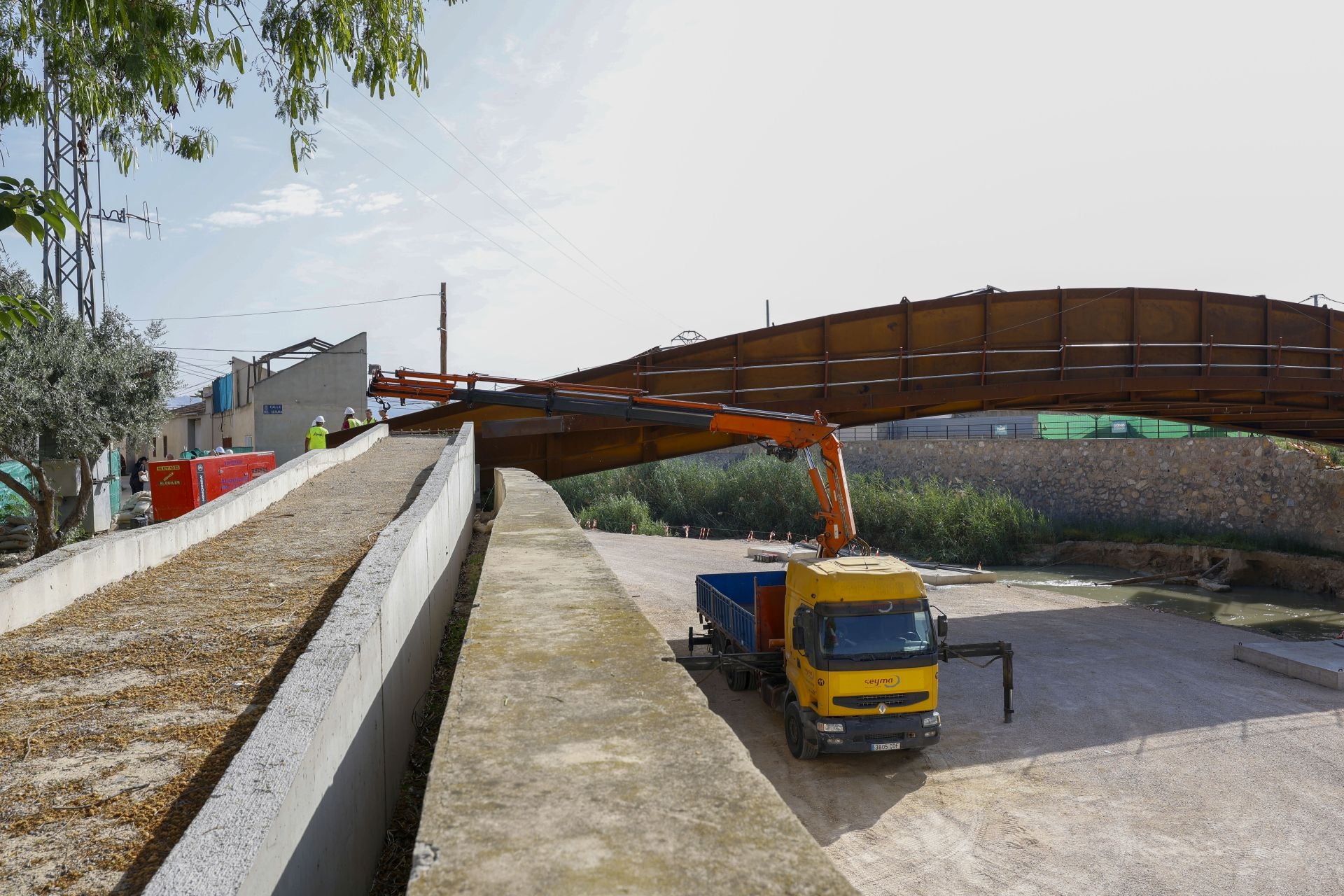 Las obras del puente de El Raal de Murcia, en imágenes