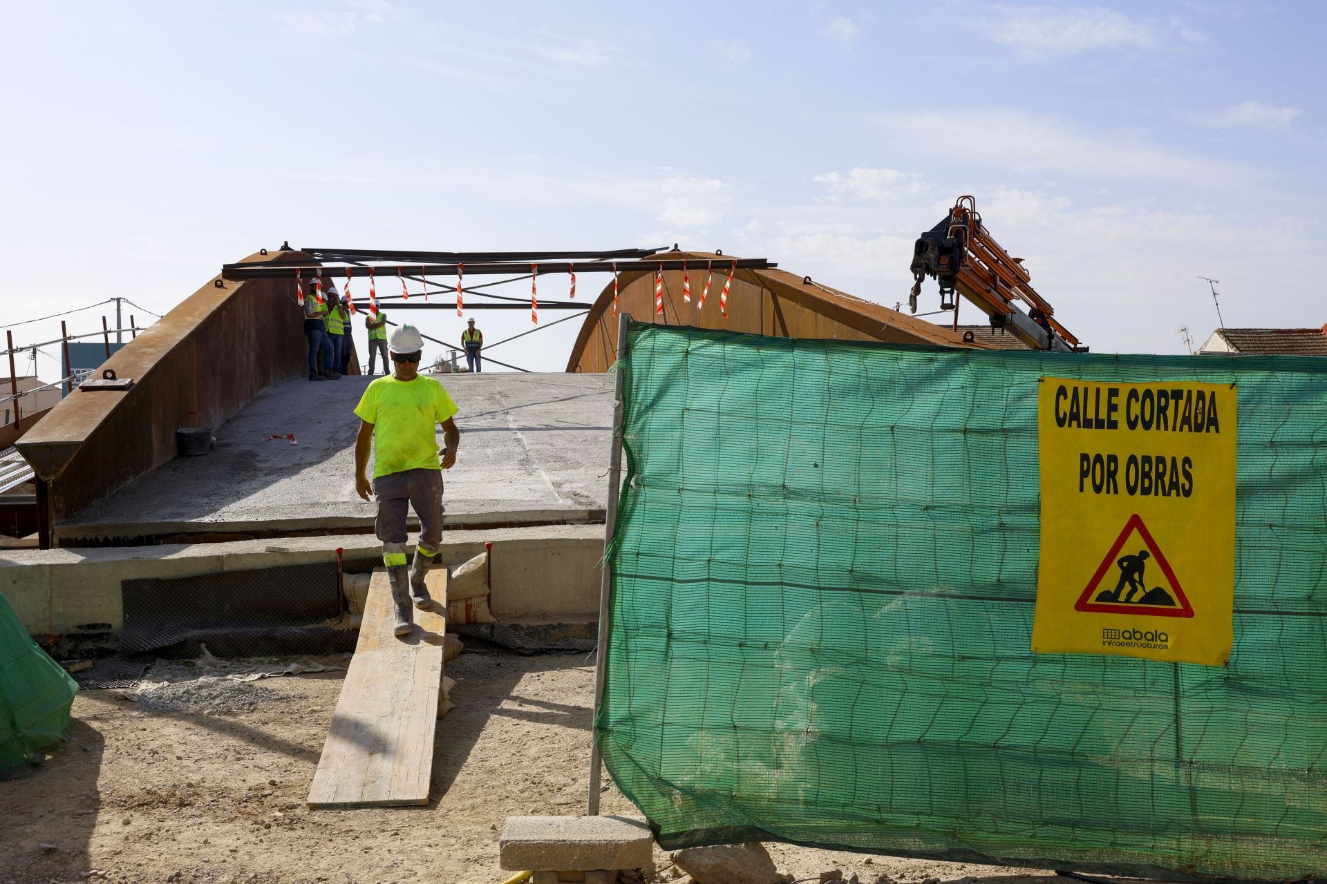Las obras del puente de El Raal de Murcia, en imágenes