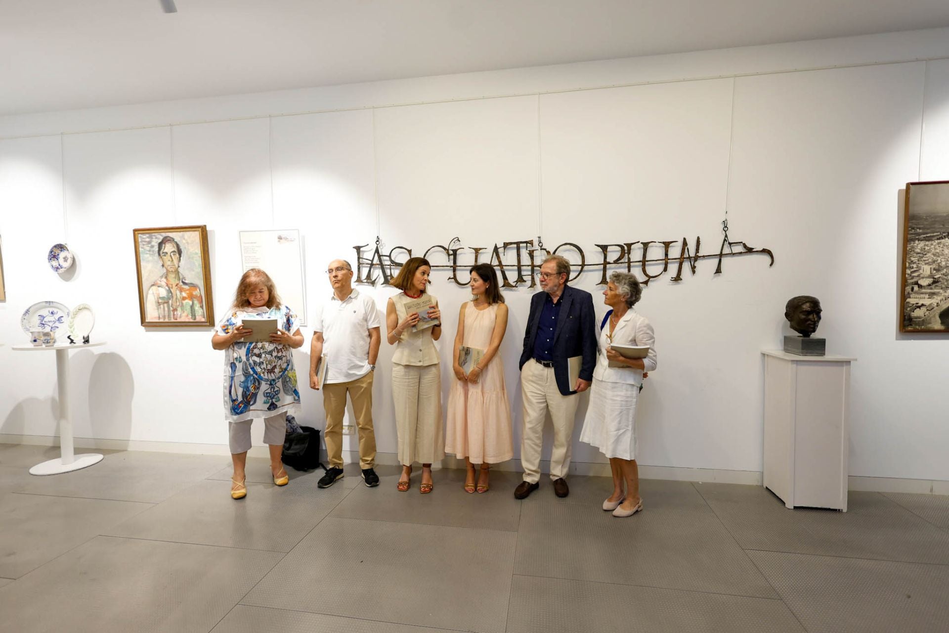 Inauguración de la exposición que homenajea a &#039;Las Cuatro Plumas&#039; de Águilas, en imágenes