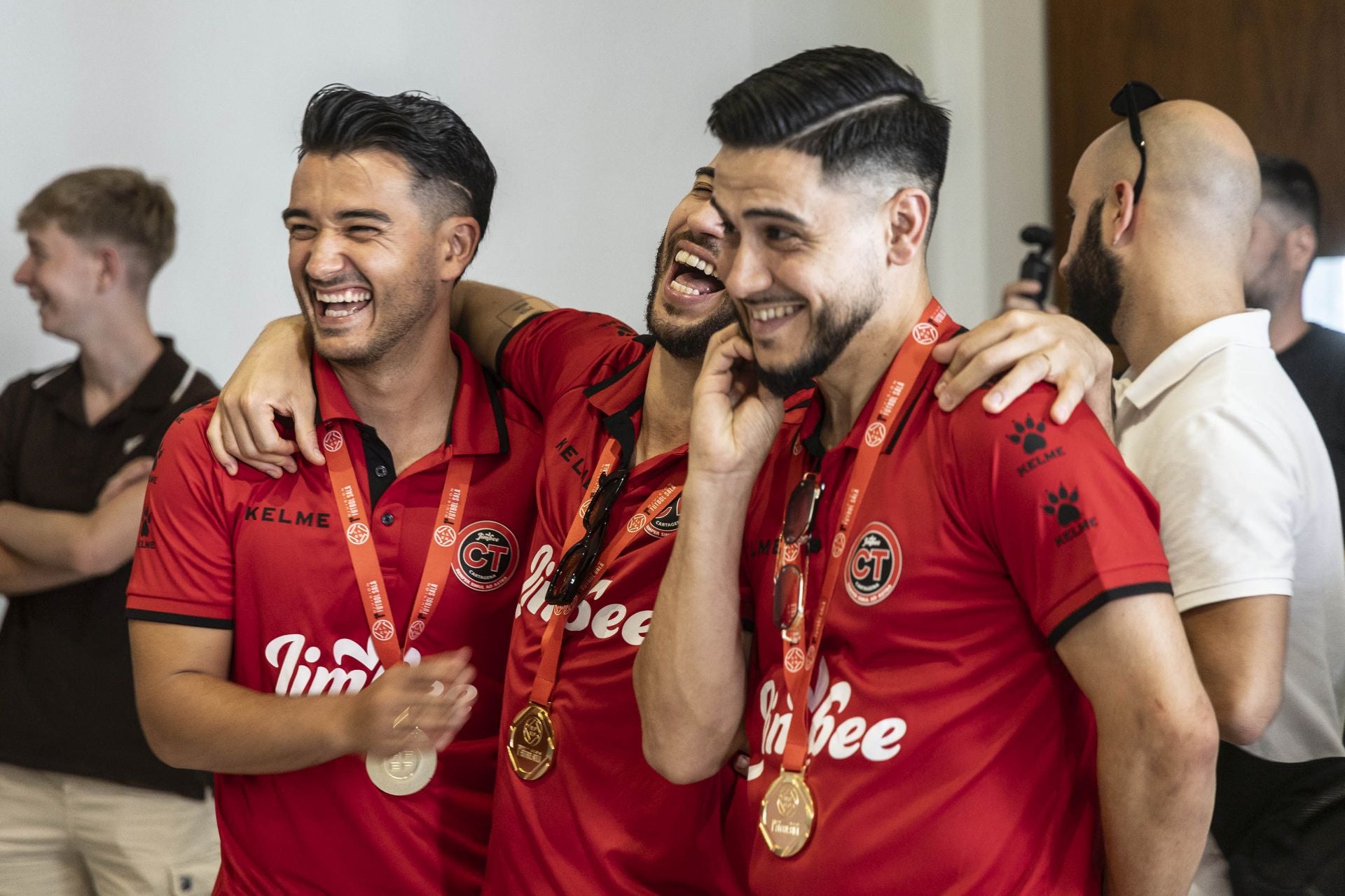 Recepción en el Ayuntamiento de Cartagena al Jimbee campeón, en imágenes