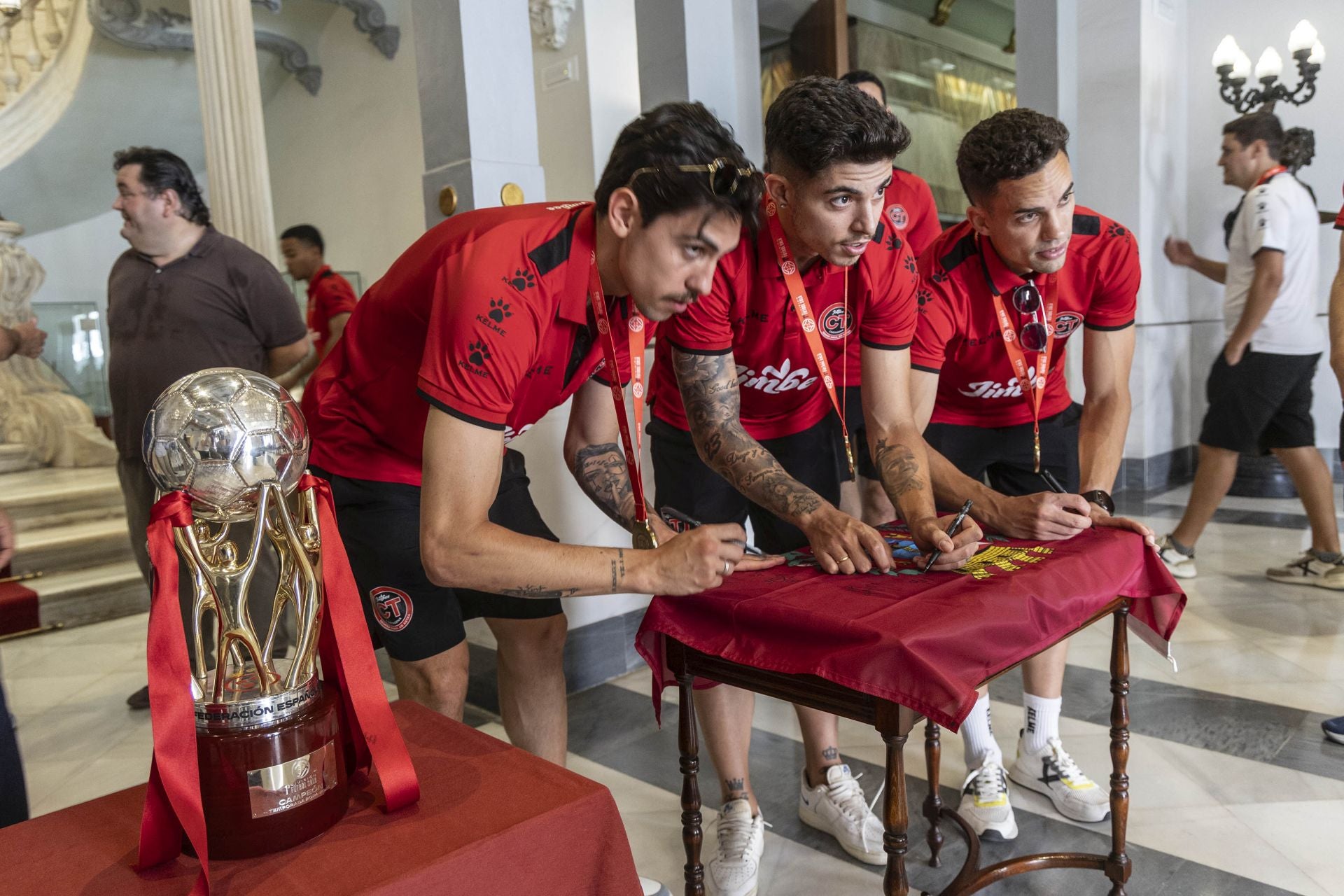 Recepción en el Ayuntamiento de Cartagena al Jimbee campeón, en imágenes