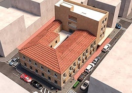 Recreación de la rehabilitación del parvulario de La Purísima.