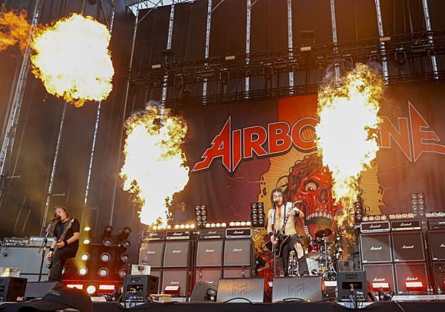 Airbourne en la primera jornada el Rock Imperium.