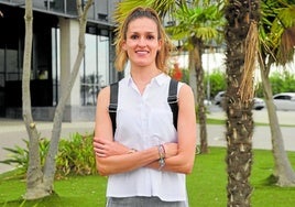 La molinense Consuelo Campoy, que ha estado nueve años jugando en el STV Roldán, en una imagen de archivo.