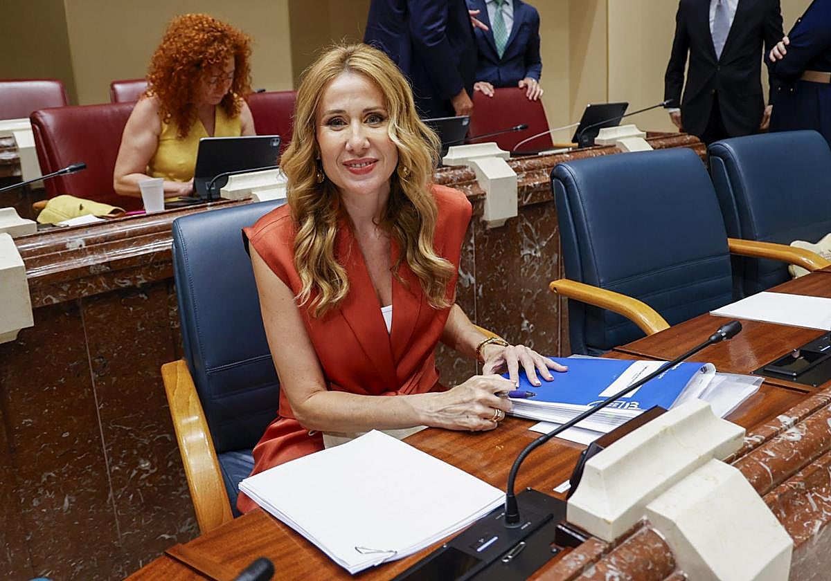 Marisa López, este martes, en la Asamblea Regional.