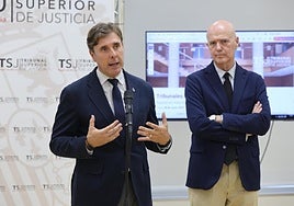 Manuel Luna, este lunes, en sus declaraciones ante los medios.