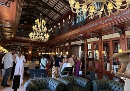 Interior de las instalaciones de Finca Maybri, durante la jornada de presentación.