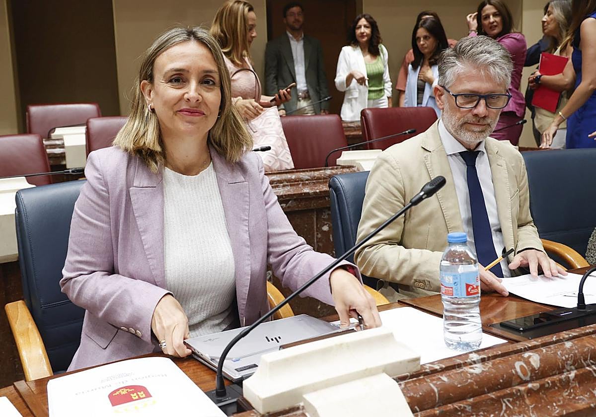 Conchita Ruiz, este miércoles, en la Asamblea Regional.