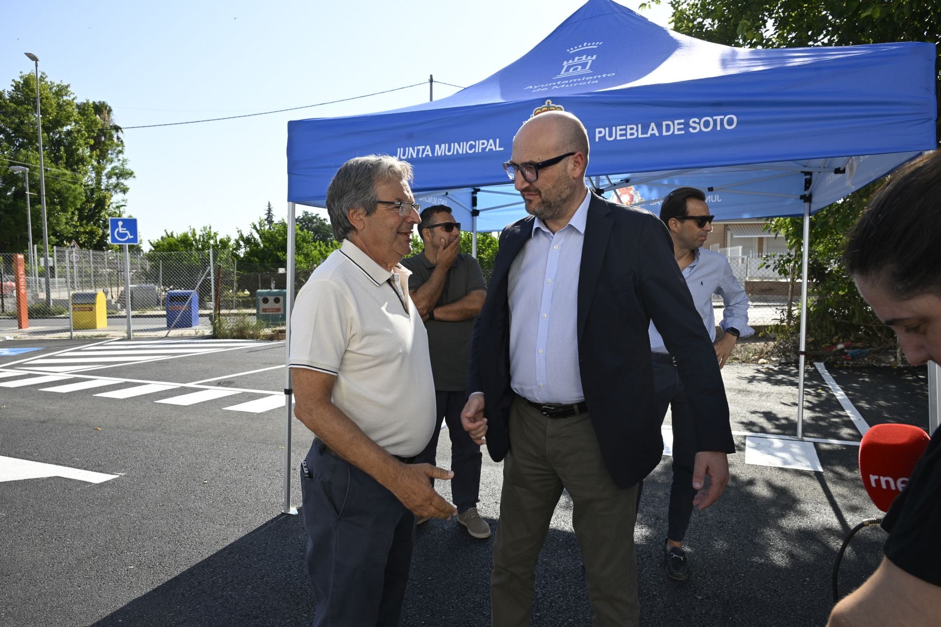 La inauguración del aparcamiento de Puebla de Soto, en imágenes