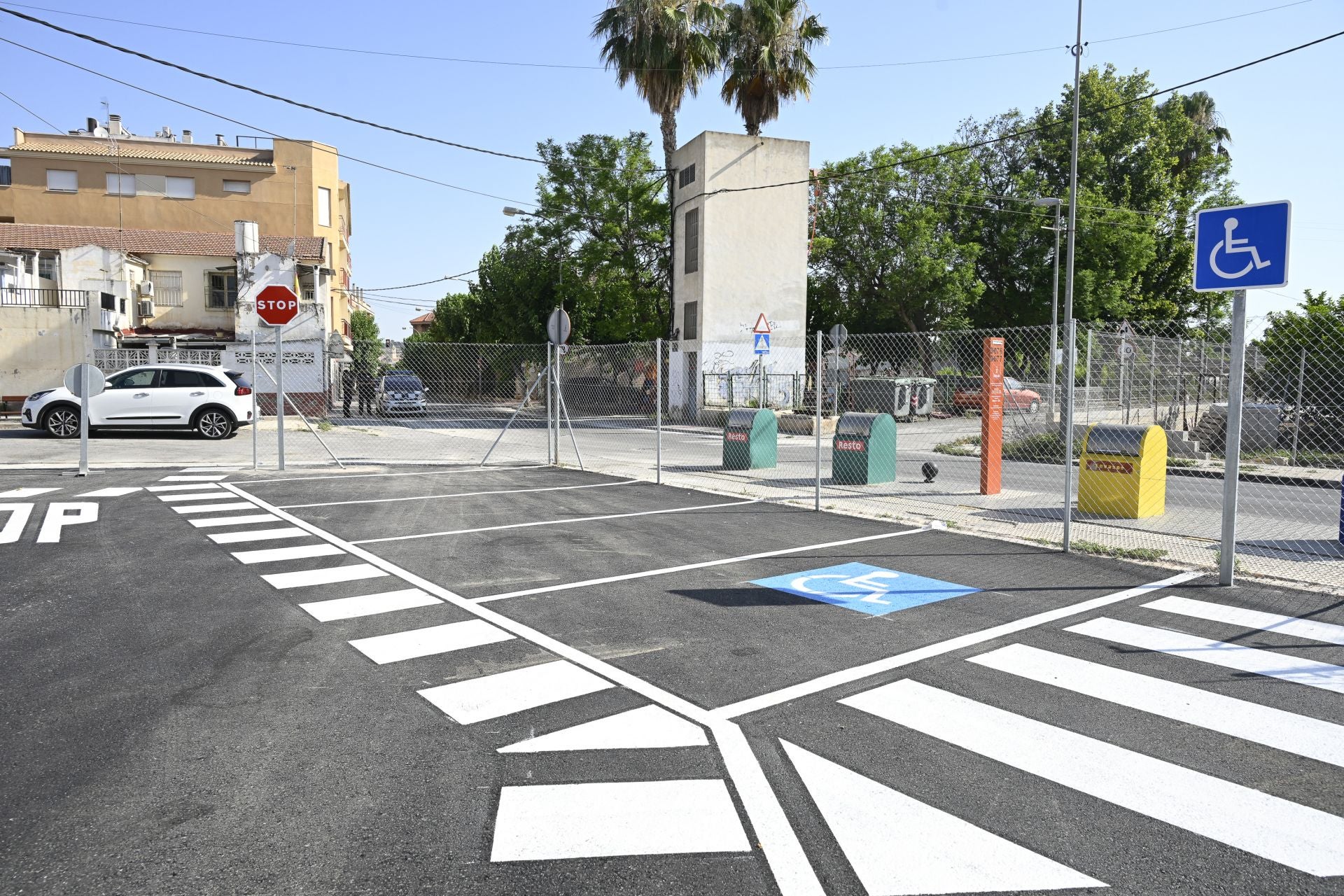 La inauguración del aparcamiento de Puebla de Soto, en imágenes
