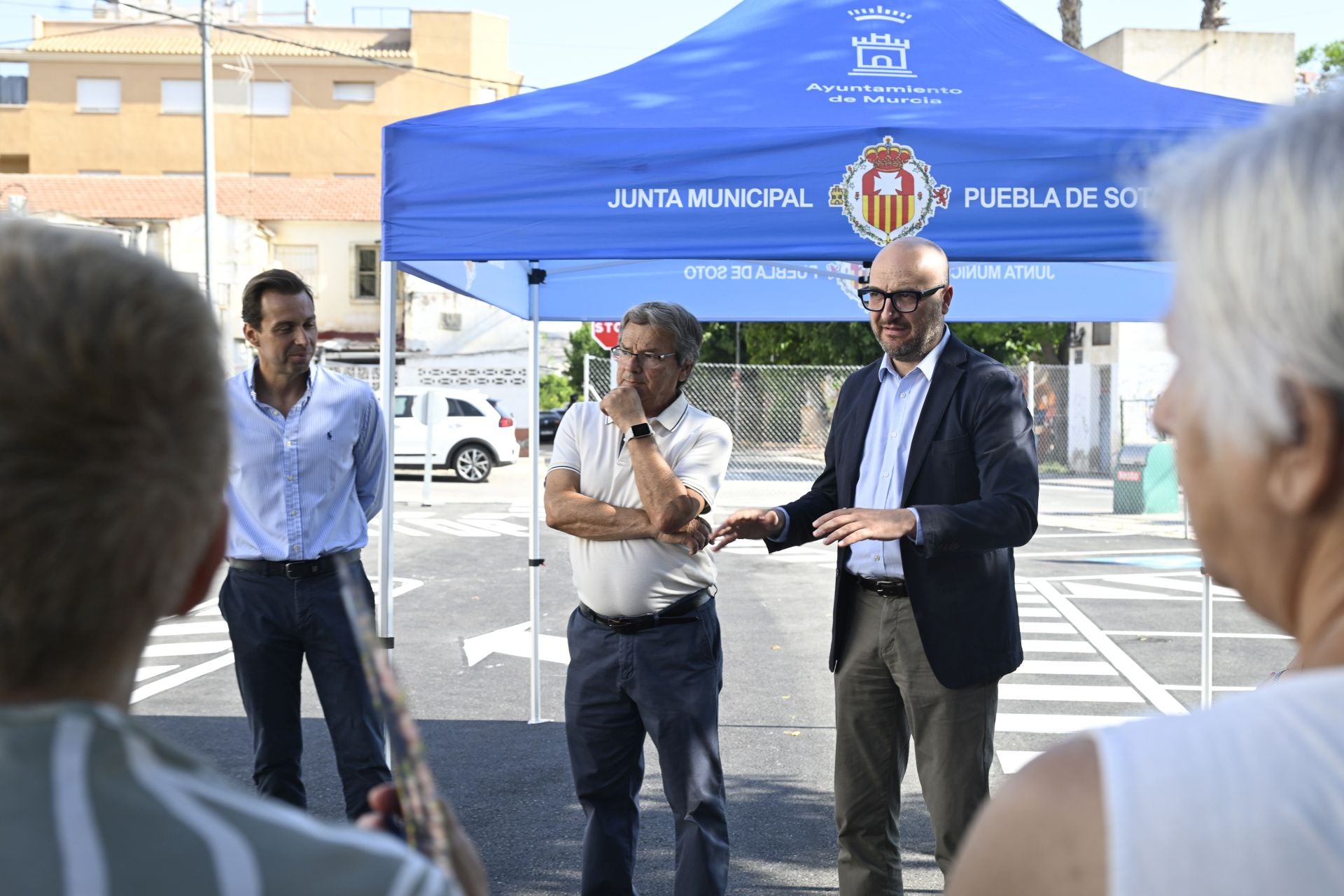 La inauguración del aparcamiento de Puebla de Soto, en imágenes