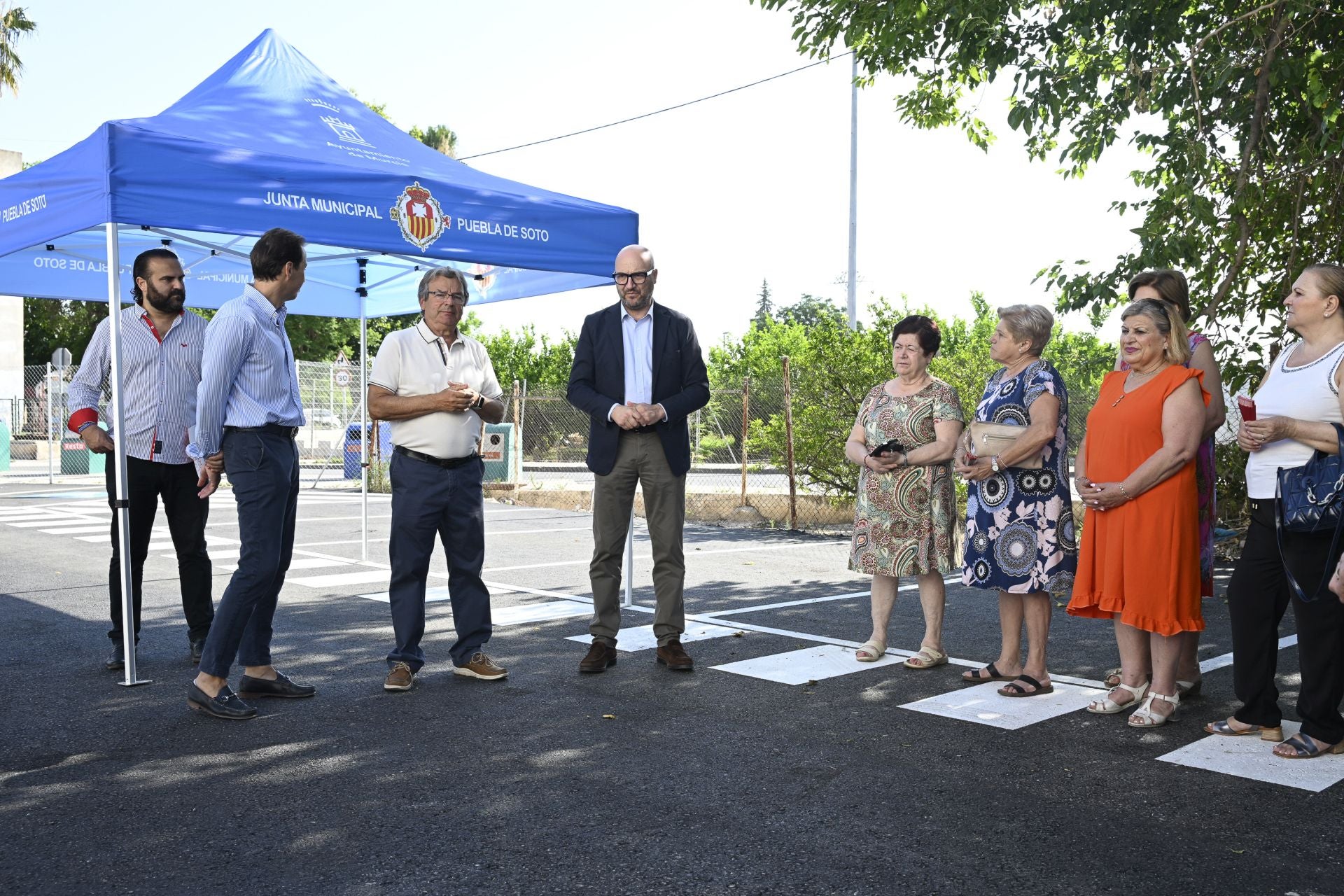 La inauguración del aparcamiento de Puebla de Soto, en imágenes
