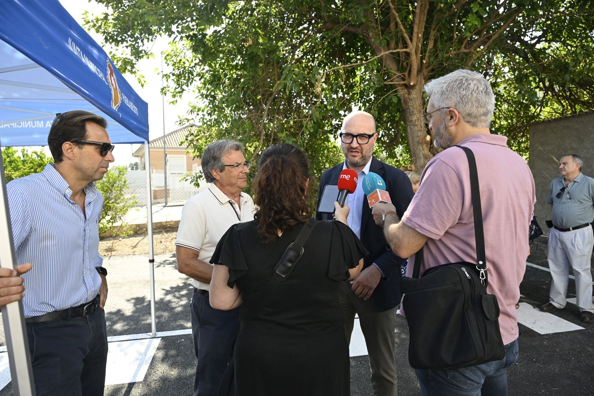 La inauguración del aparcamiento de Puebla de Soto, en imágenes