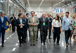 Visita al bloque logístico de Almeirim, en Portugal.