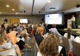 Juan Antonio Pedreño, presidente de Cepes y de Ucomur, habló de 'Empresas con alma la economía social como palanca territorial'.