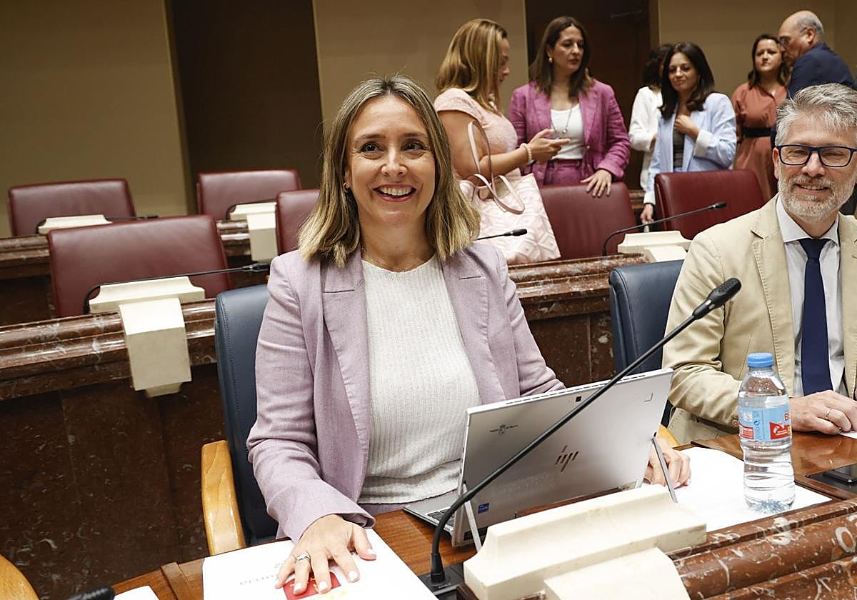 Conchita Ruiz, este miércoles, en la Asamblea.