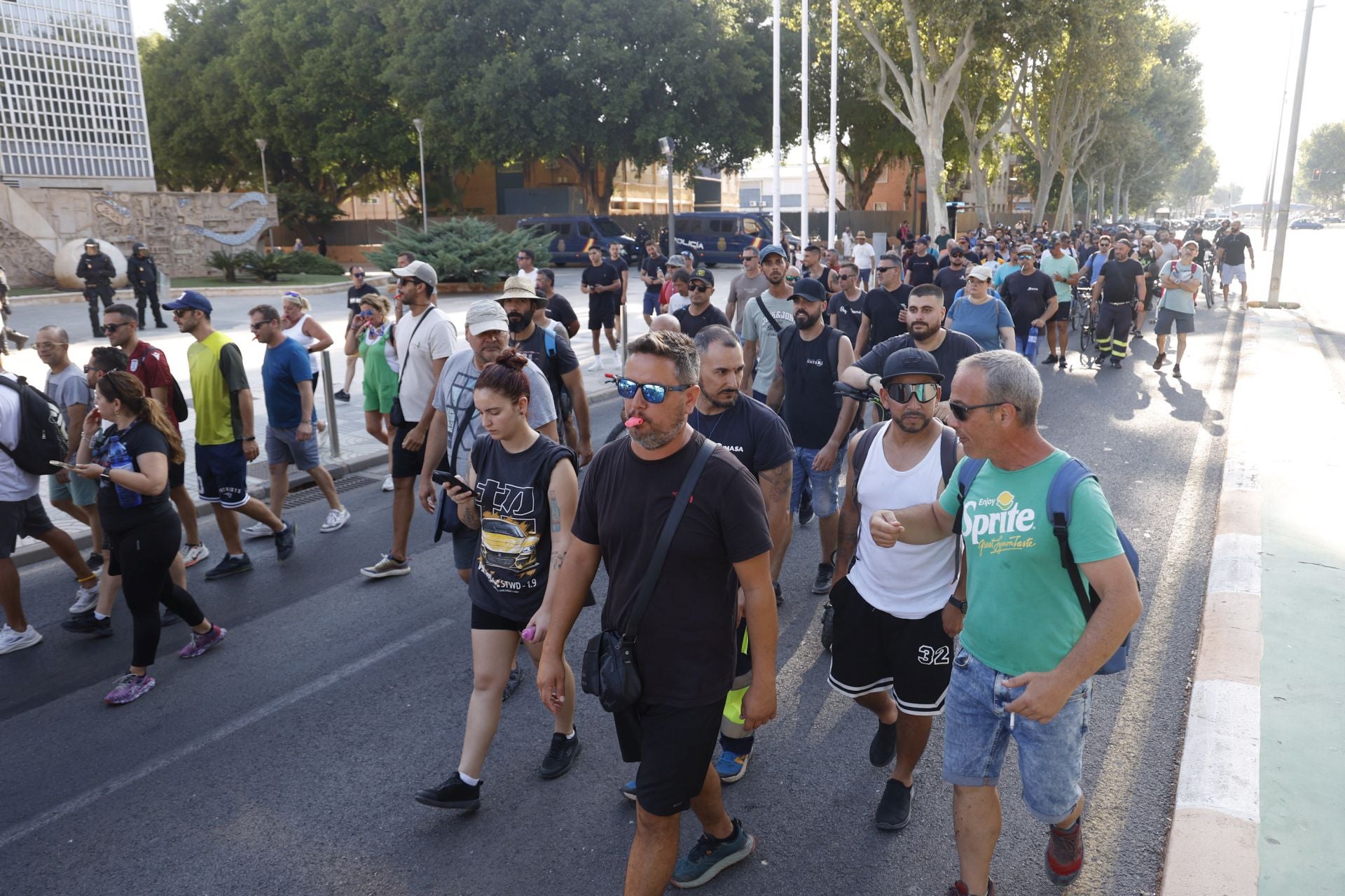 La manifestación de los trabajadores de Navantia, en imágenes