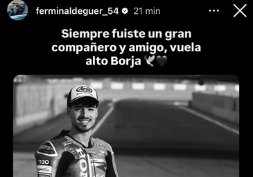 Luto en el mundo del motociclismo por la muerte de Borja Gómez