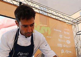 Juan Guillamón, durante su 'showcooking'.