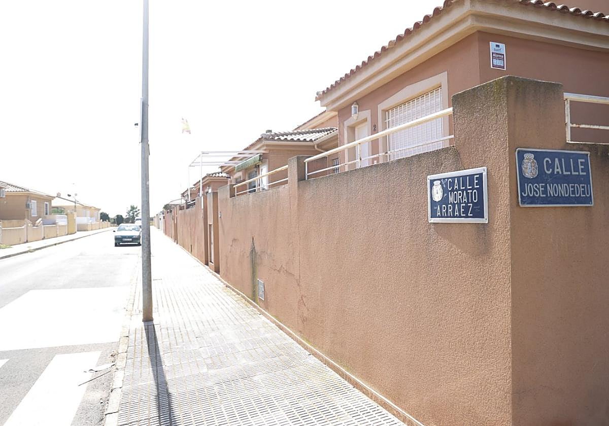 Calle donde, según los vecinos, se está vendiendo droga.