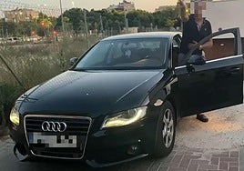 Captura del vídeo del momento de la agresión, compartido en redes sociales.