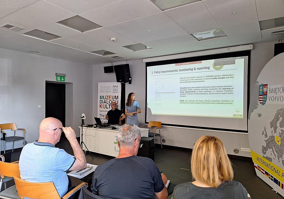 La Comunidad avanza en la planificación eólica sostenible con su participación en la quinta reunión del proyecto europeo Biowind