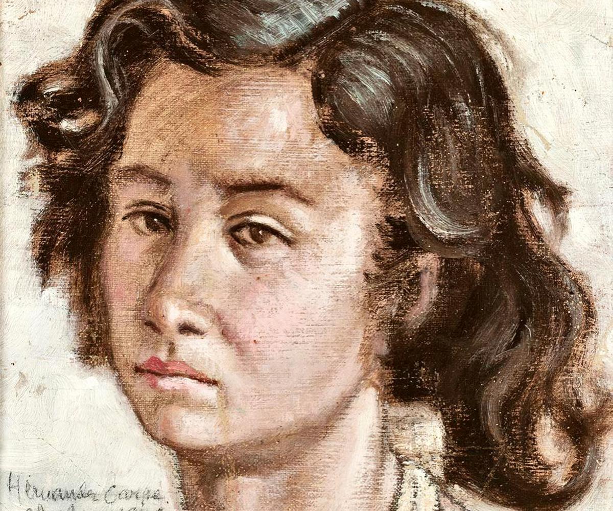 Retrato de Celina realizado por Hernández Carpe en 1946.